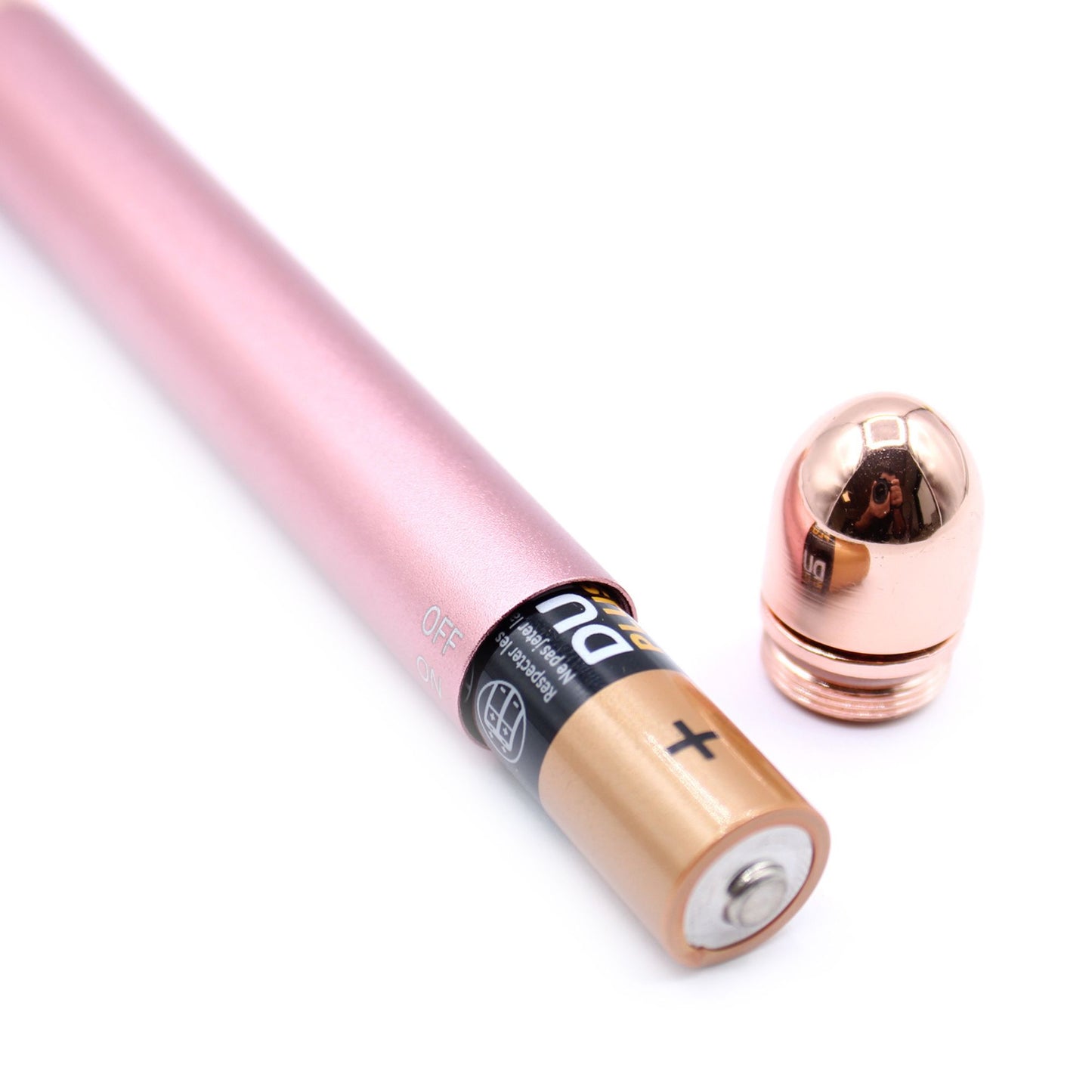 Massageador Facial Vibratório de Quartzo-Rosa