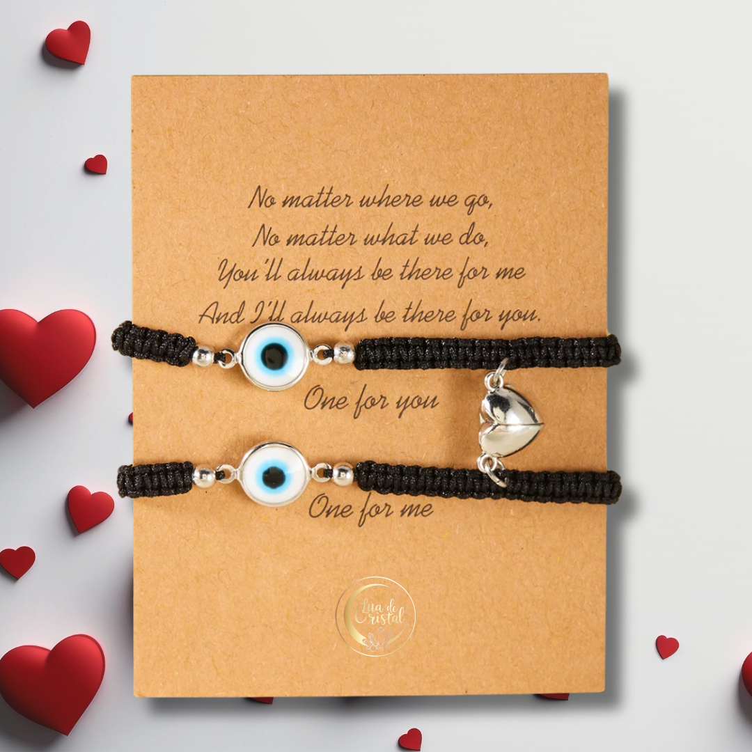 Conjunto de Pulseiras Elo Protetor - A União que Protege o Vosso Amor