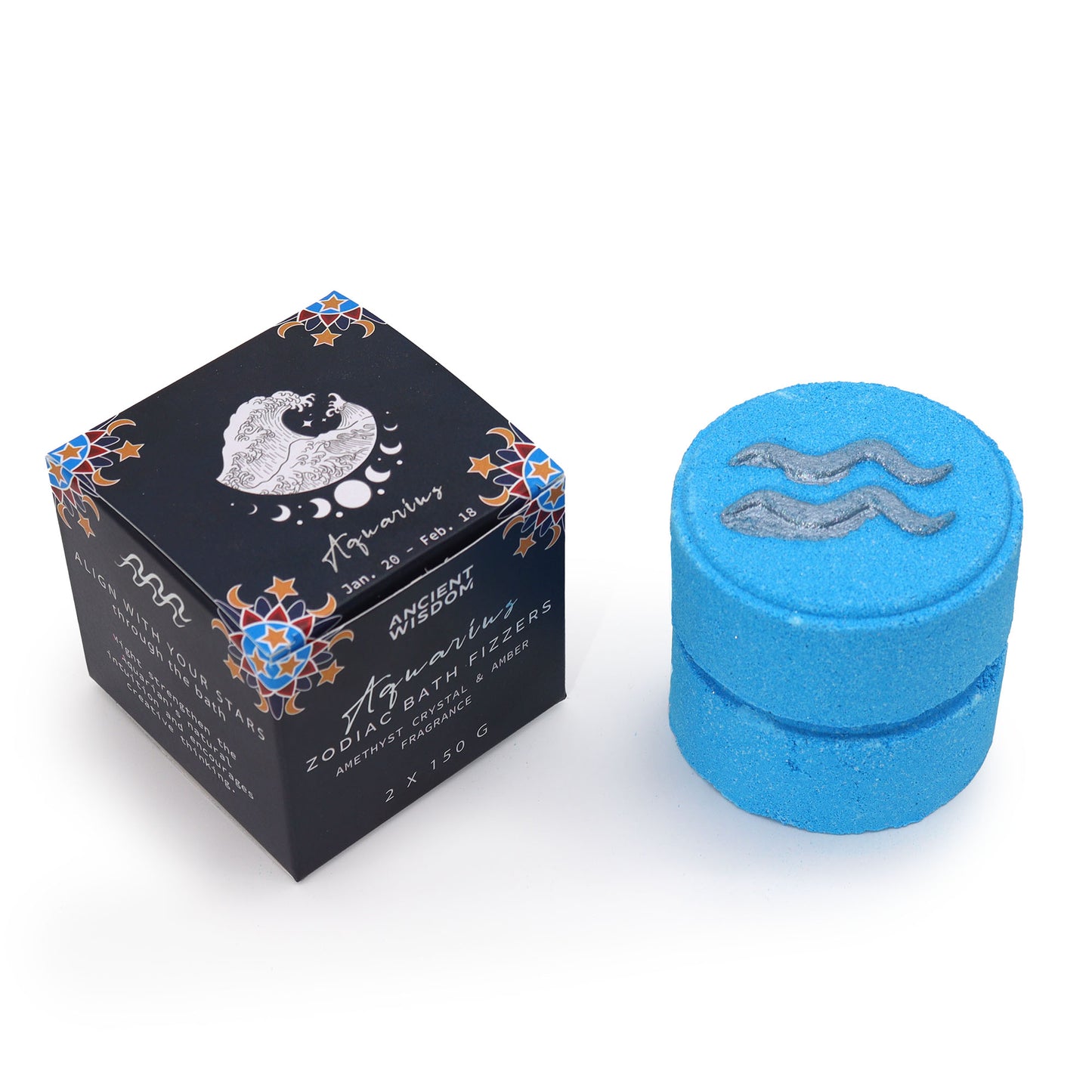 Set de bombas de baño efervescentes del zodiaco - ACUARIO