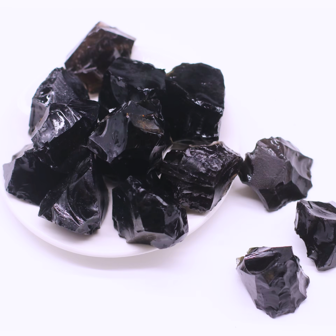 Obsidiana Negra em Bruto