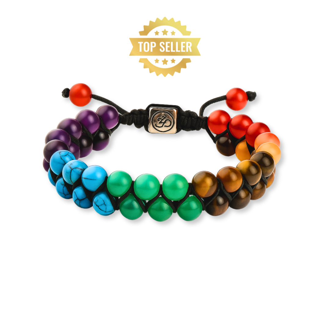 Pulseira dos 7 Chakras - Equilíbrio e Boa Sorte
