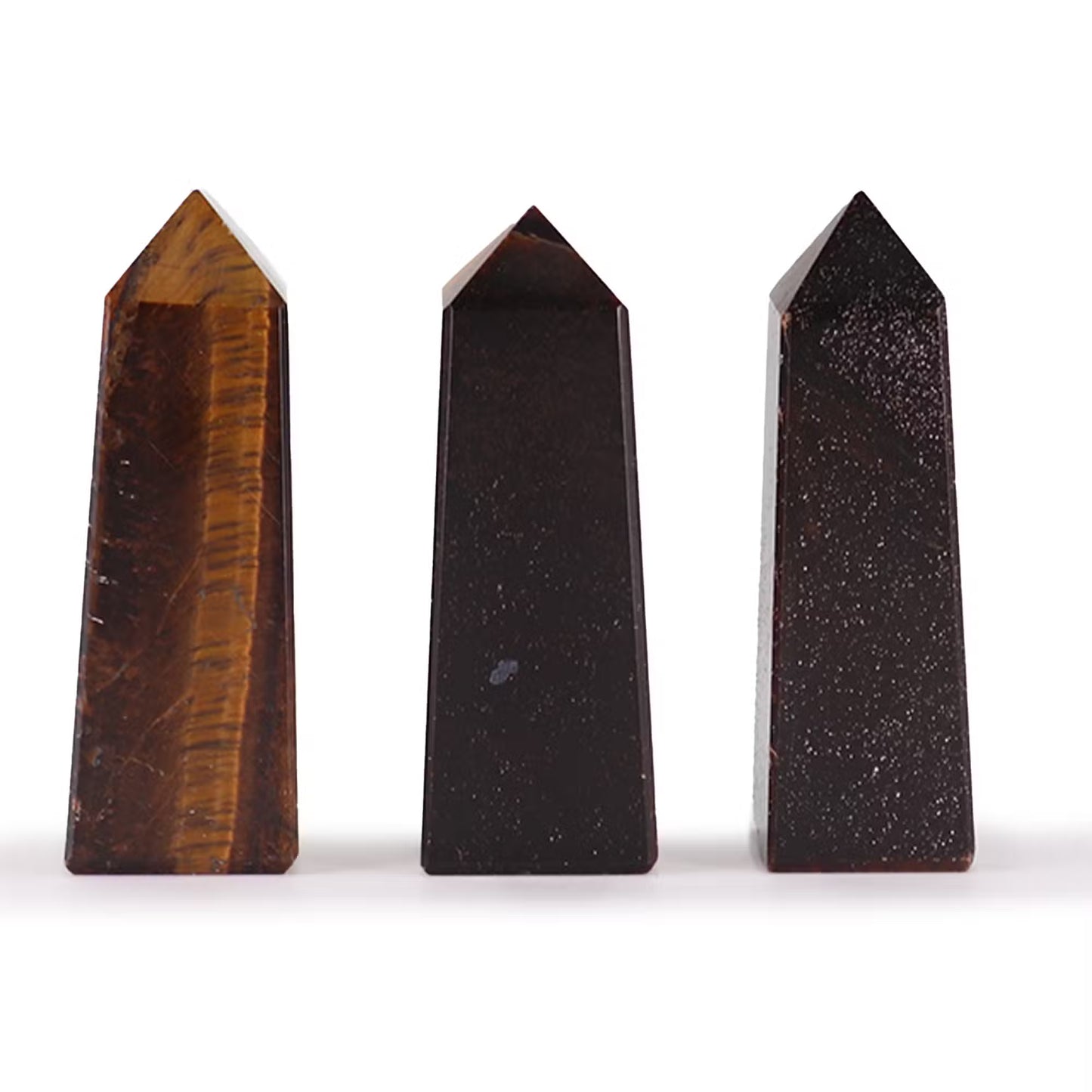Ponta Obelisco de Olho de Tigre - 3 a 5cm