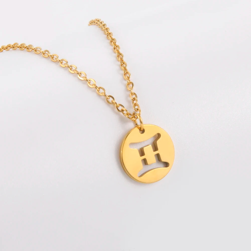 Conjunto AstroChic Banhado a Ouro - Signo de Gémeos