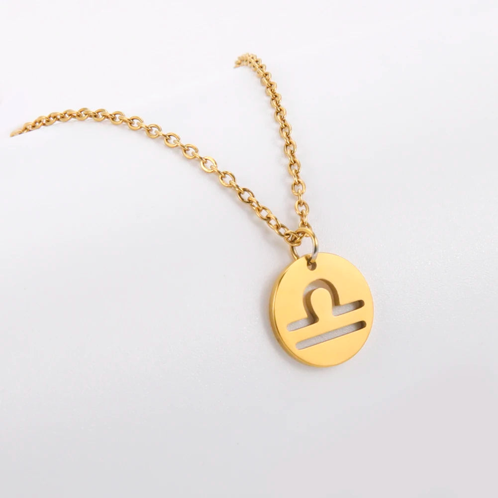 Conjunto AstroChic Banhado a Ouro - Signo de Balança