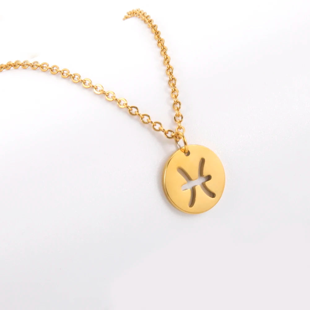 Conjunto AstroChic Banhado a Ouro - Signo de Peixes