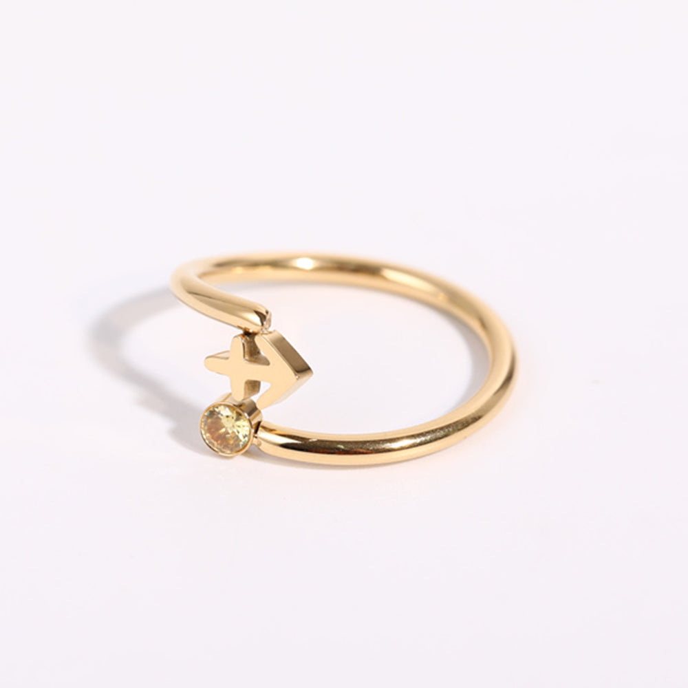 Conjunto AstroChic Banhado a Ouro - Signo de Sagitário