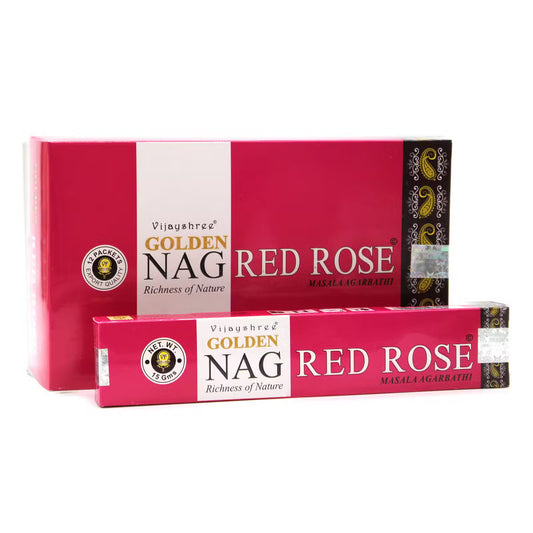 Incenso Golden Nag – Rosa Vermelha (15g)