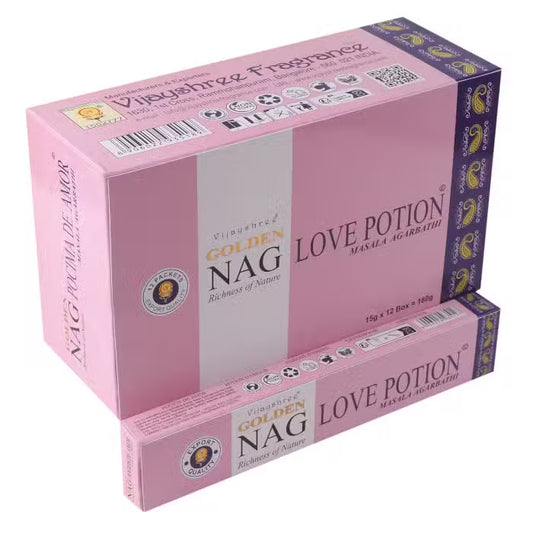 Incienso Golden Nag – Pócima del Amor (15 g)