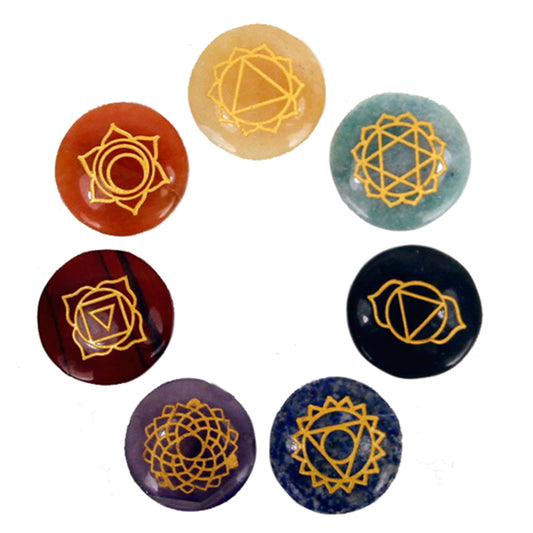 Conjunto de Pedras para Autoalinhamento dos 7 Chakras