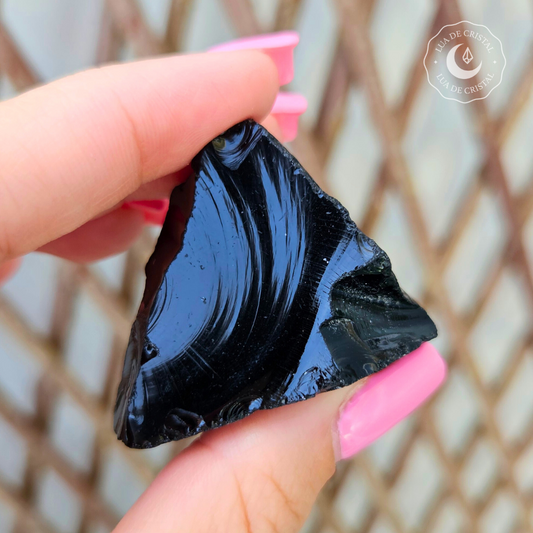 Obsidiana Negra Bruta