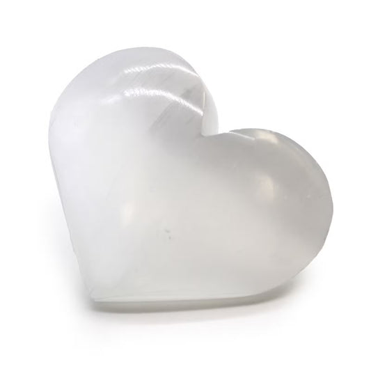 Coração de Selenite - 5-6 cm