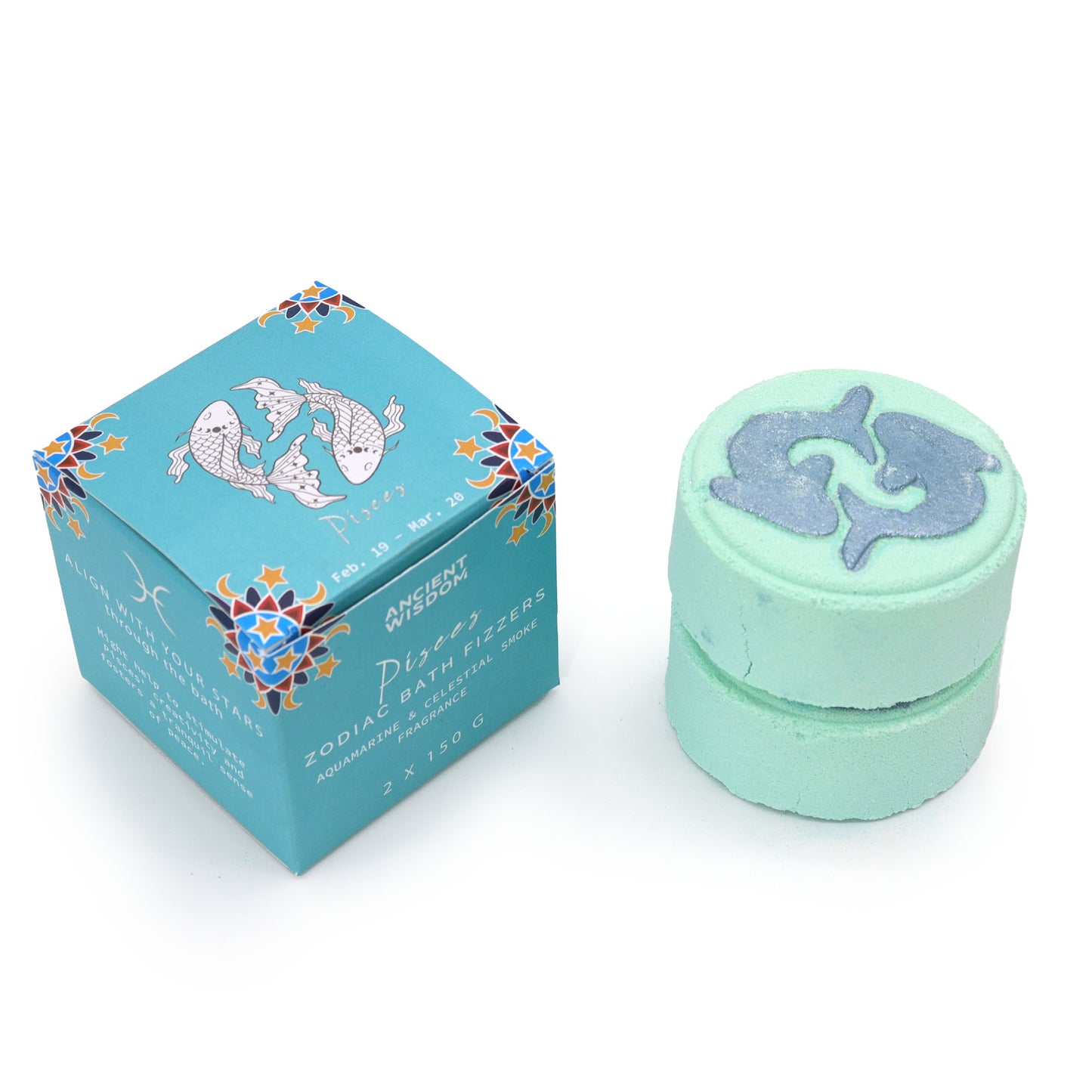 Set de bombas de baño efervescentes del zodiaco - PISCIS