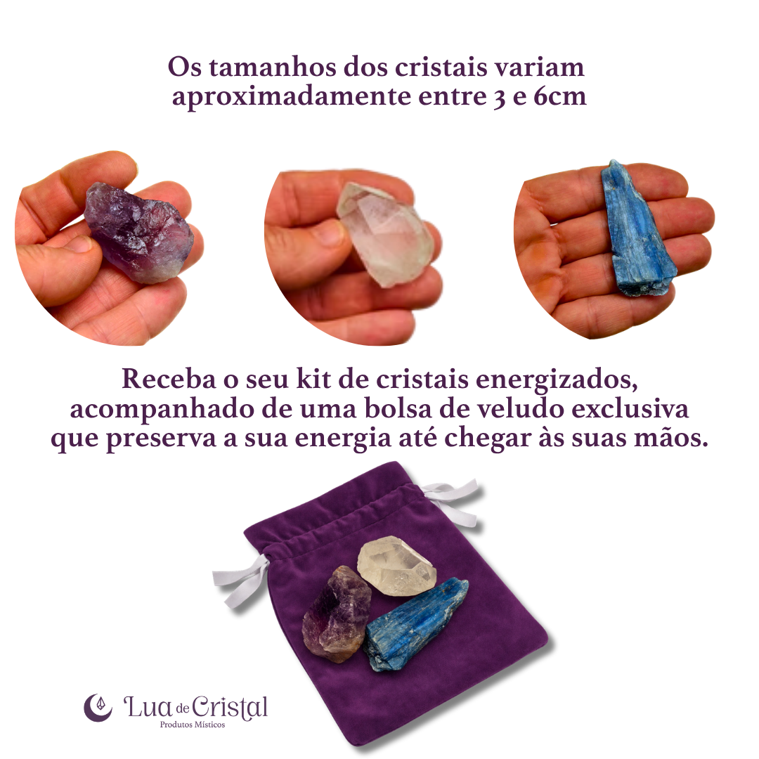 Kit de Cristais para Meditação