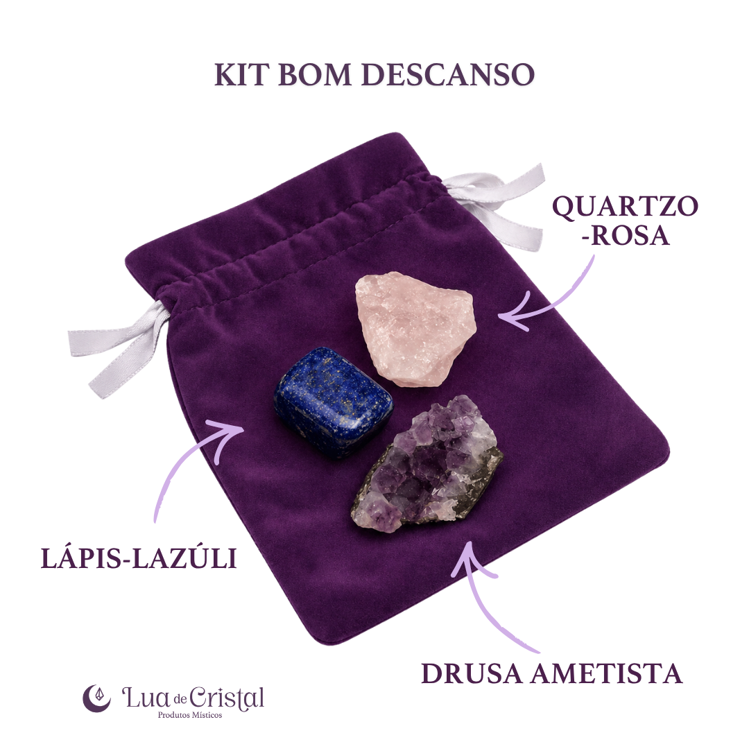 Kit de Cristais para o Bom Descanso
