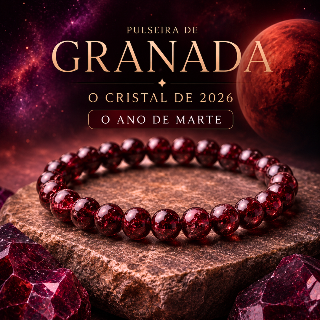 Pulseira de Granada - Cristal do Ano de 2026
