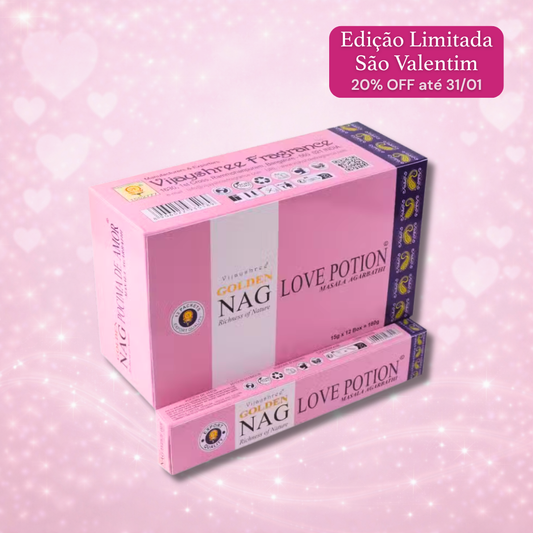 💗 Incenso Golden Nag – Poção do Amor (15 g)