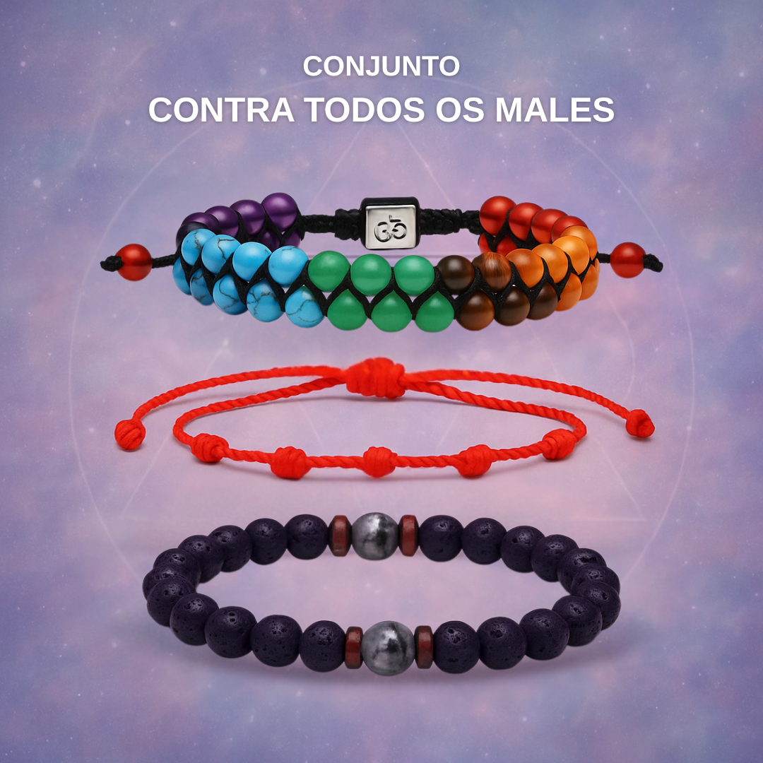 Conjunto de Pulseiras - Contra Todos os Males