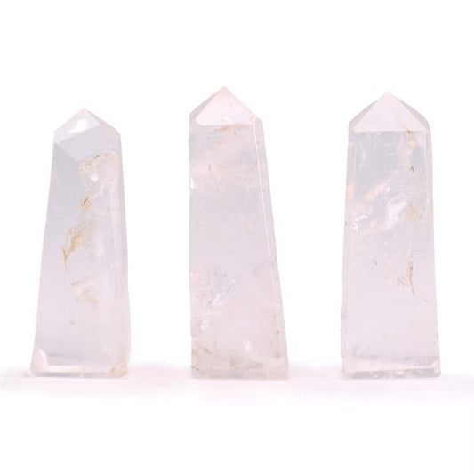 Ponta Obelisco de Quartzo Cristal - 3 a 5cm