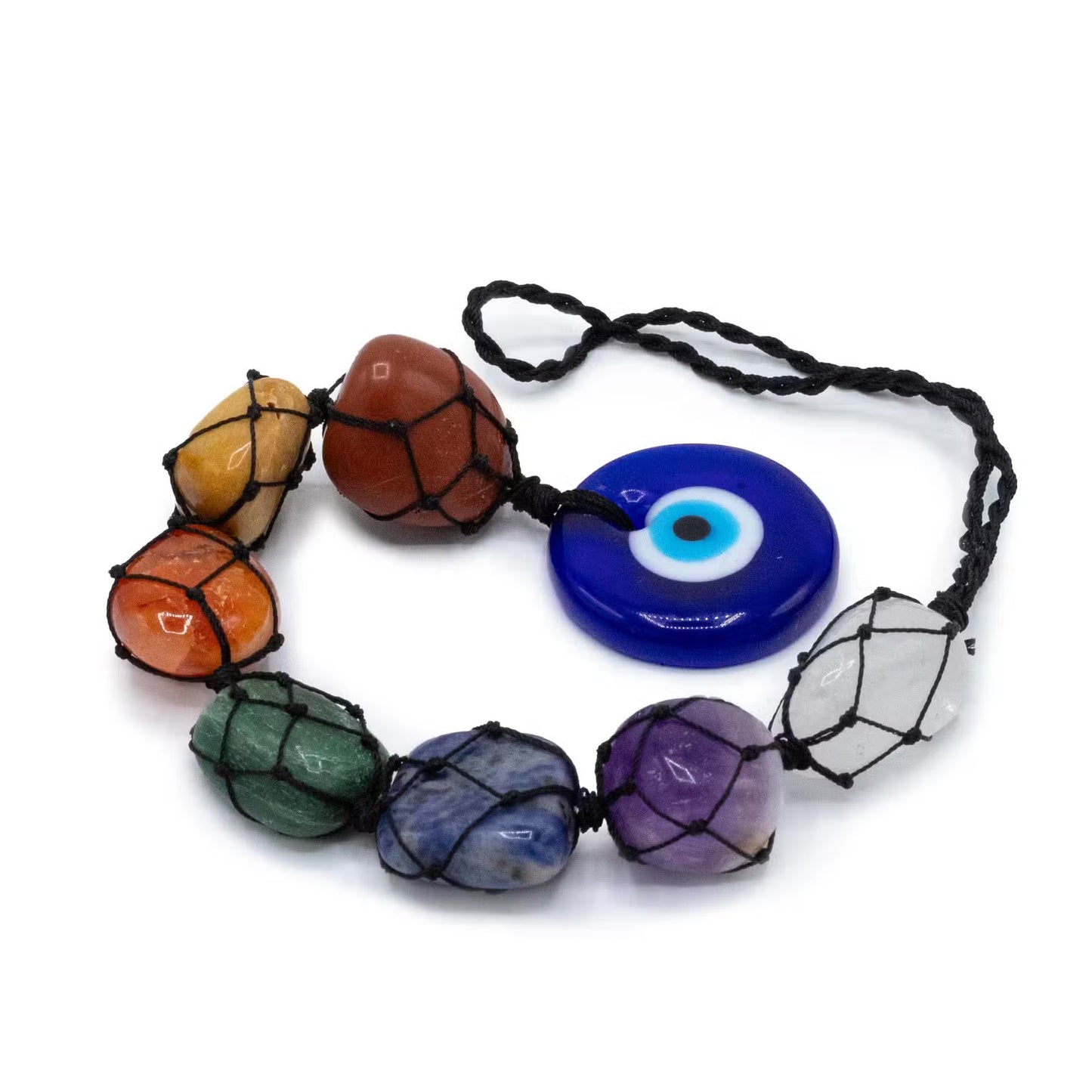 Pendente Olho Turco com 7 Pedras dos Chakras