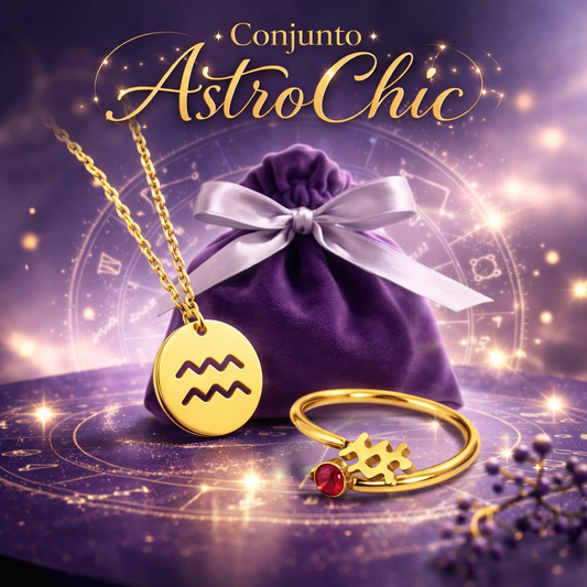 Conjunto AstroChic - Signo de Aquário