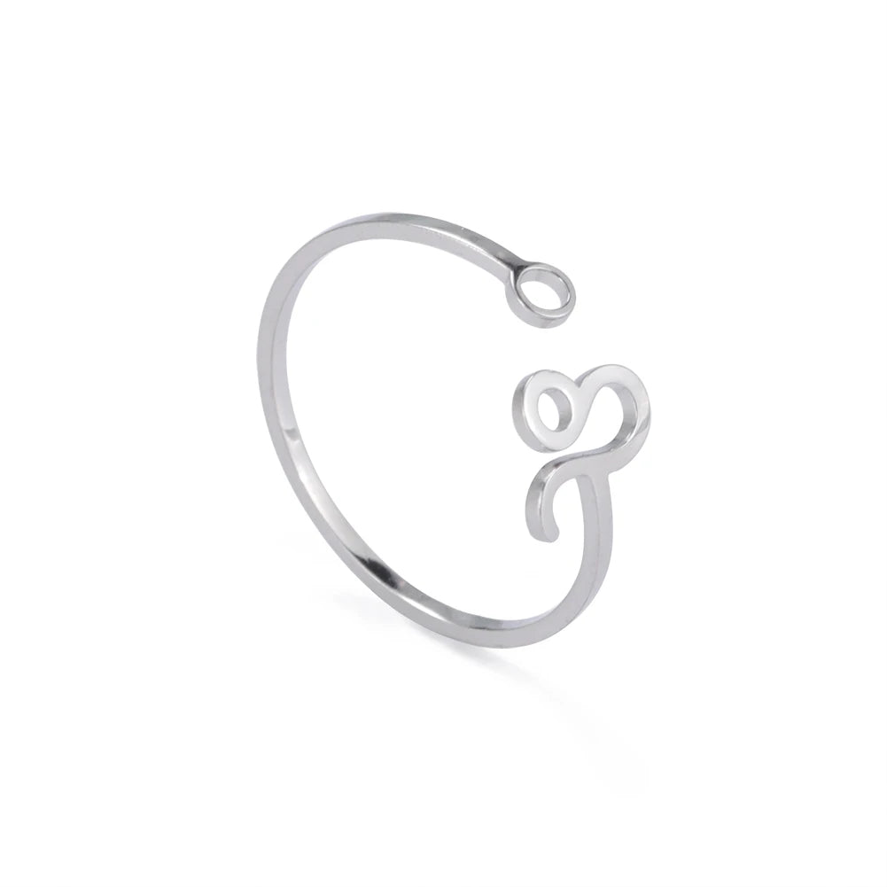 Anéis dos Signos de Aço Inoxidável Ajustáveis