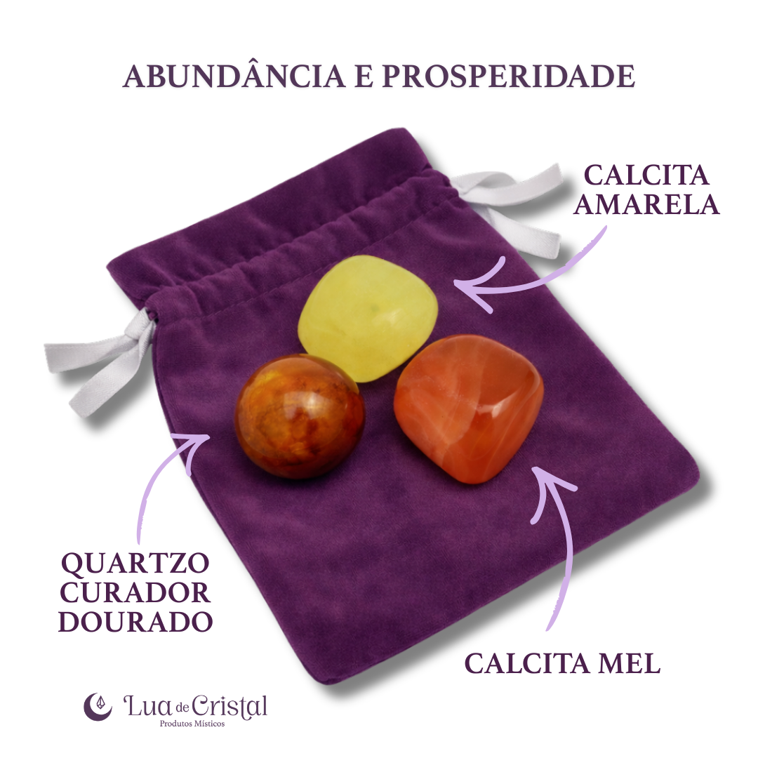 Kit de Cristais para a Abundância e Prosperidade