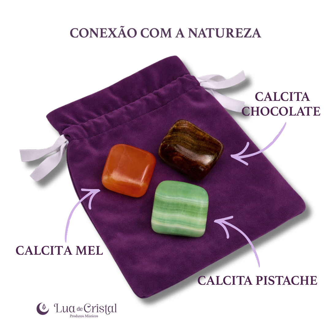 Kit de Cristais Conexão com a Natureza