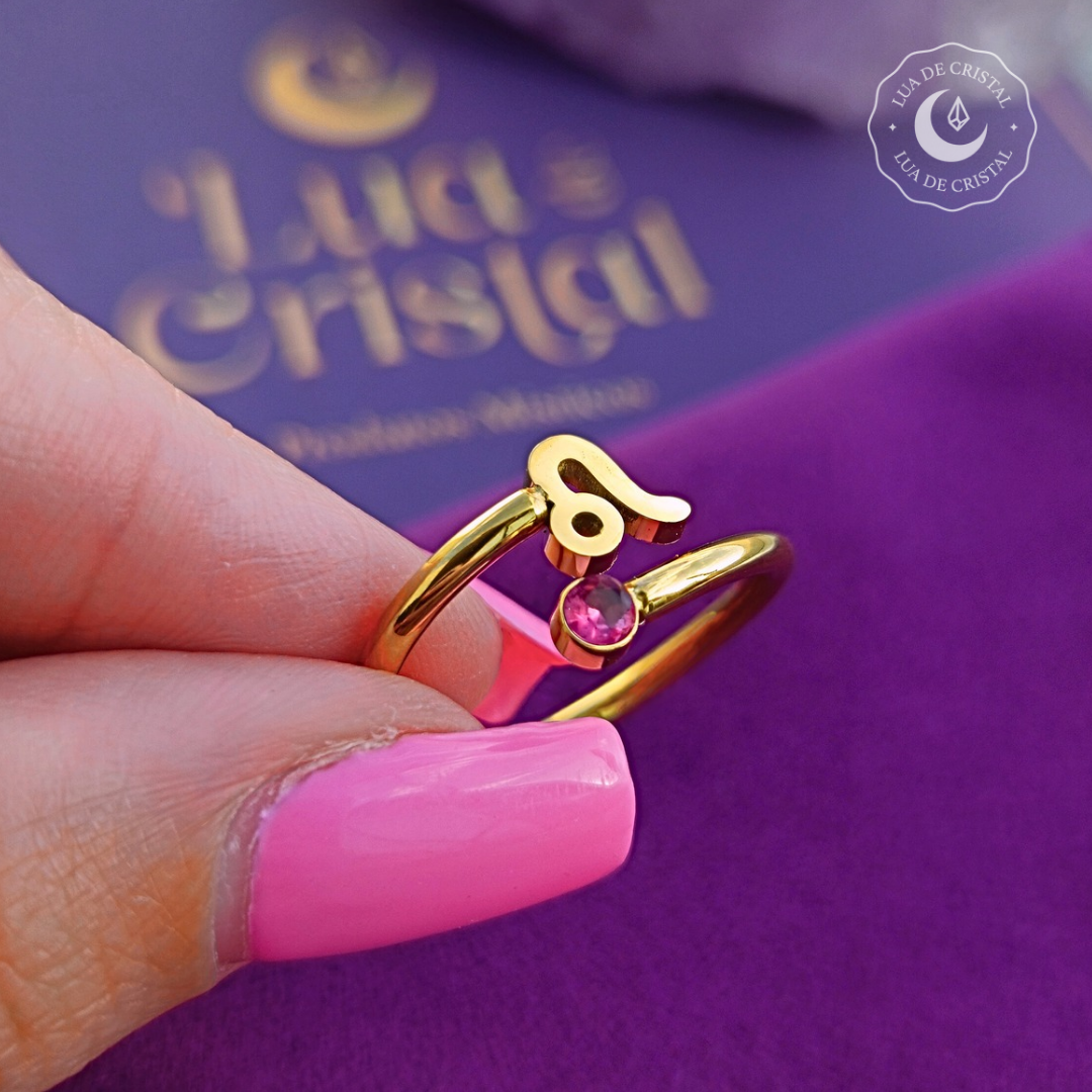 Anéis dos Signos Banhados a Ouro - Produto Best Seller🥇