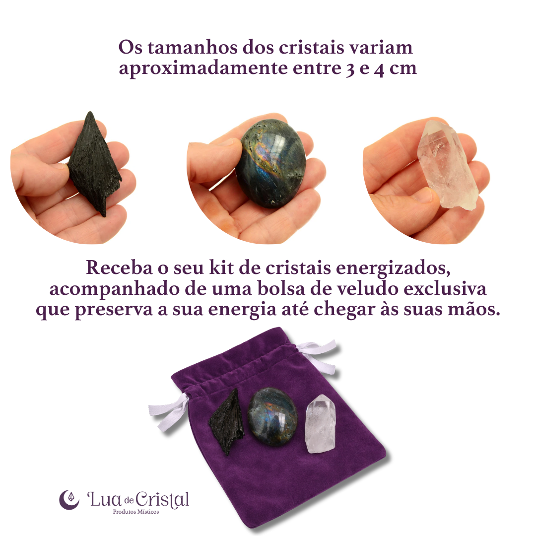 Kit de Cristais para Superar Medos e Bloqueios
