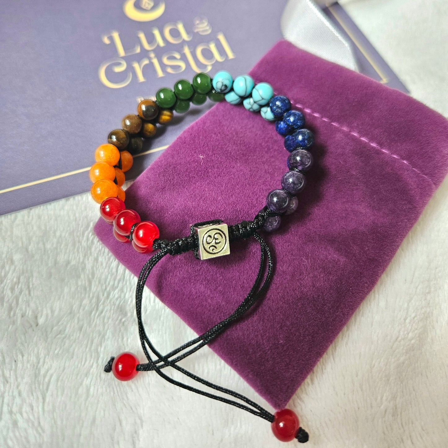 Pulseira dos 7 Chakras - Equilíbrio e Boa Sorte