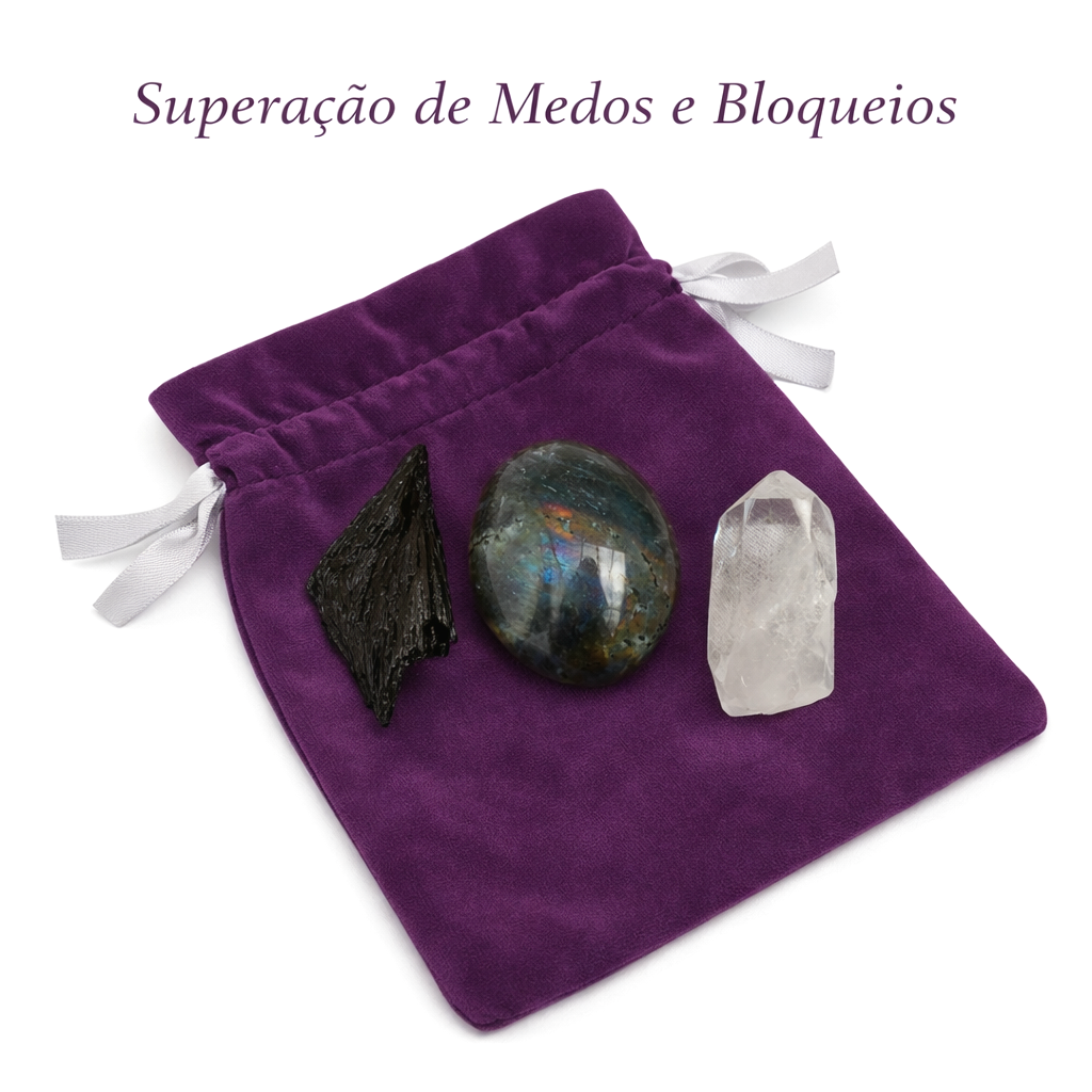 Kit de Cristais para Superar Medos e Bloqueios