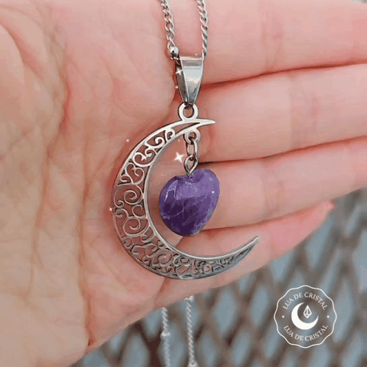 Colar "Encanto da Lua" com Ametista - Proteção e Intuição