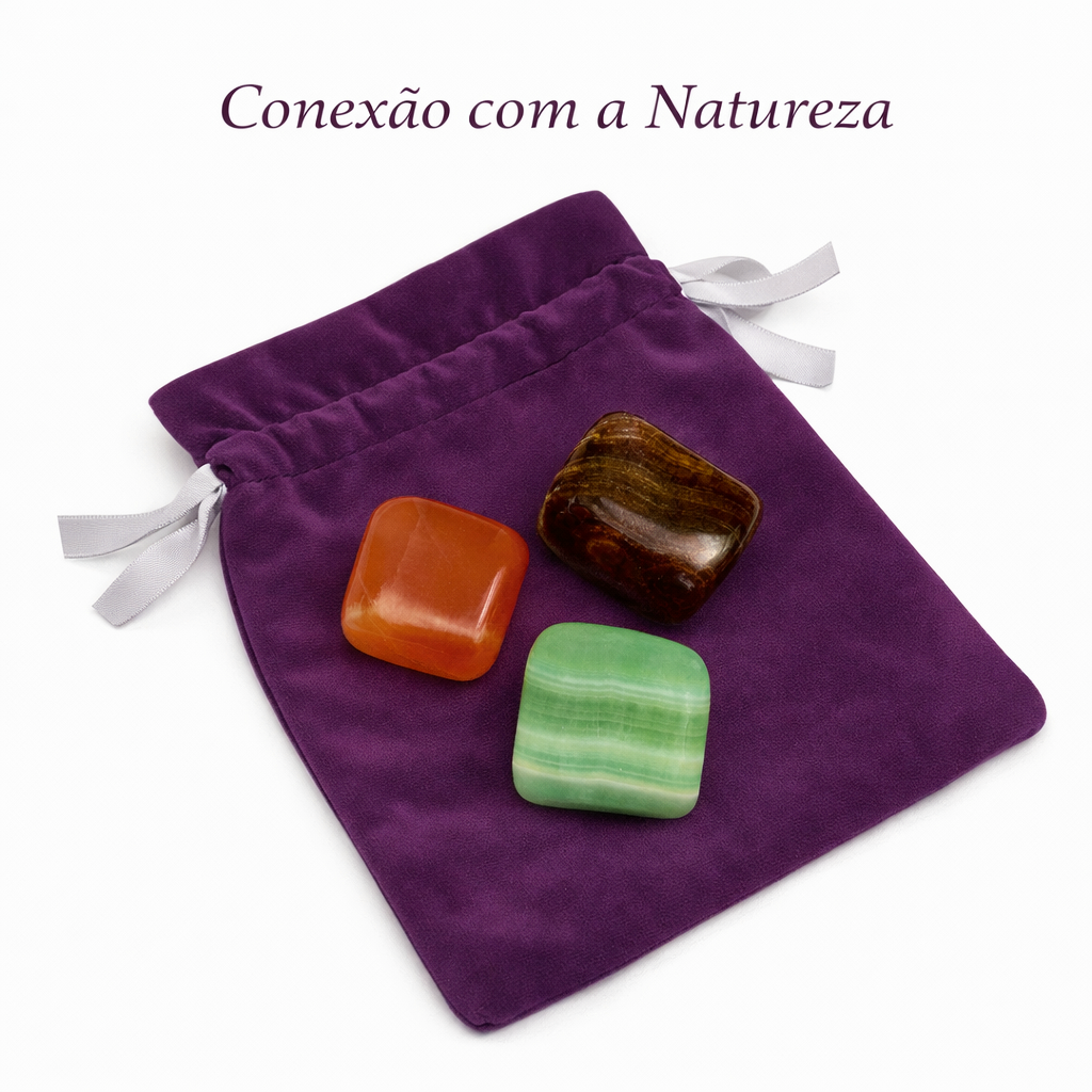 Kit de Cristais Conexão com a Natureza