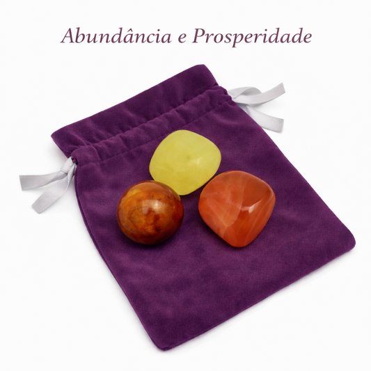Kit de Cristais para a Abundância e Prosperidade