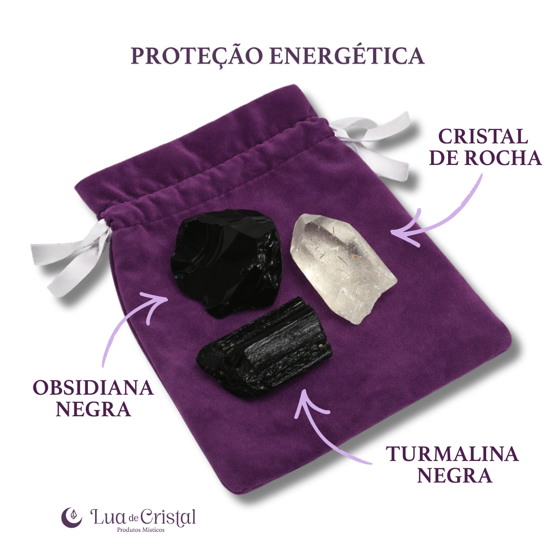 Kit de Cristais de Proteção Energética