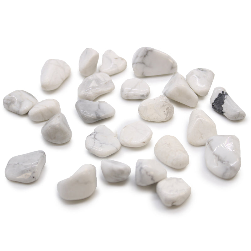 Howlite Branca – Cristal de Bolso