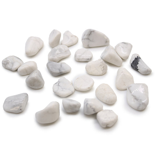 Howlite Branca – Cristal de Bolso